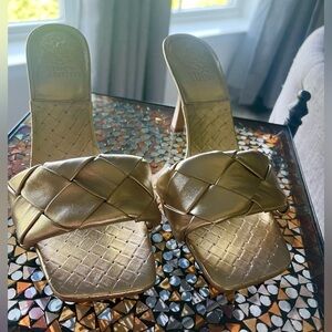 Vince Camuto Gold Elegant Heels